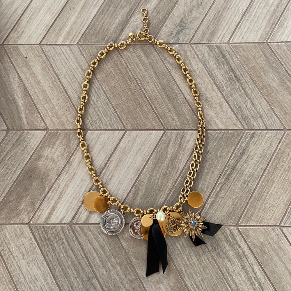 J crew coin necklace gold